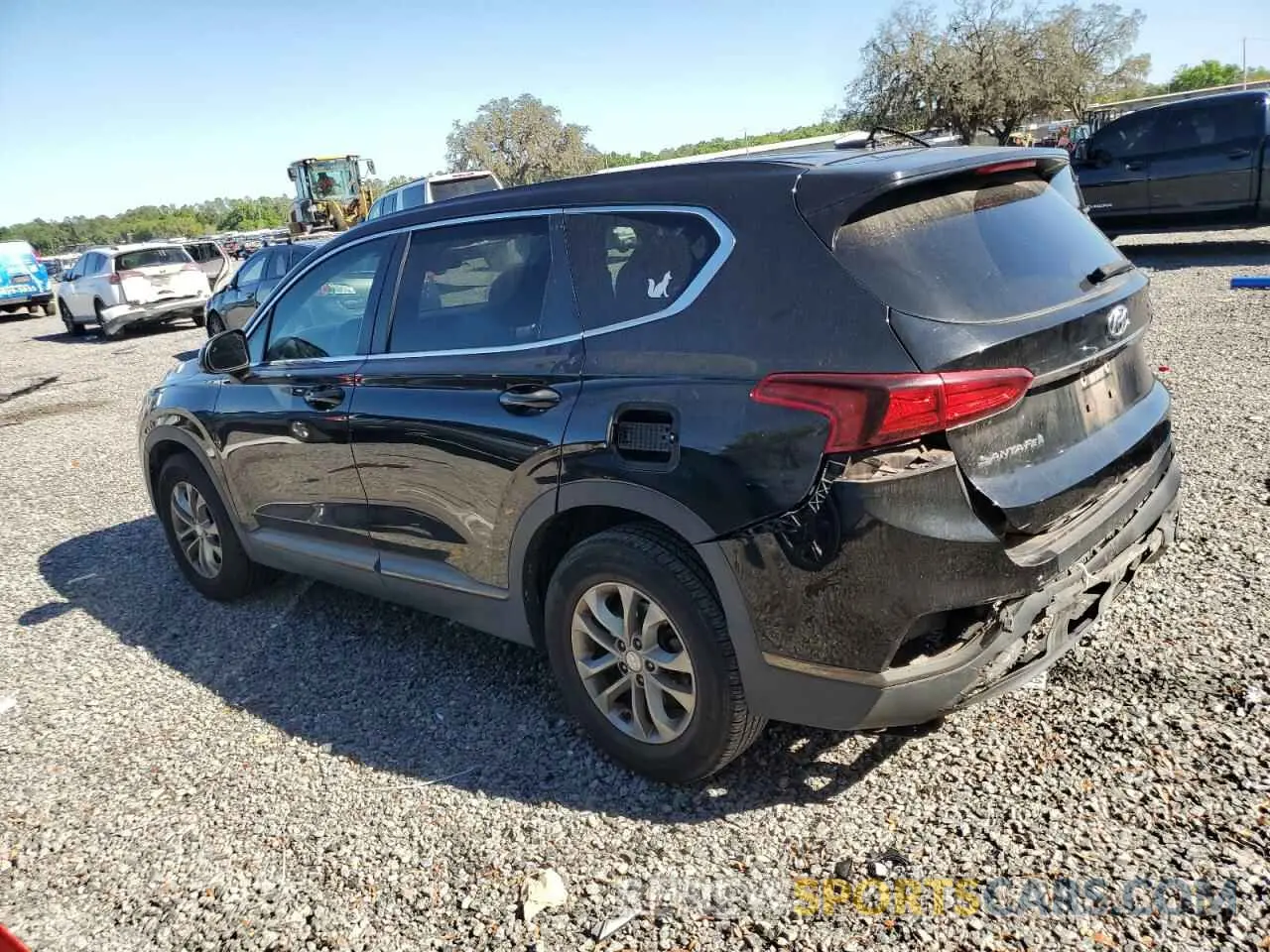2 Photograph of a damaged car 5NMS23AD7KH087453 HYUNDAI SANTA FE 2019