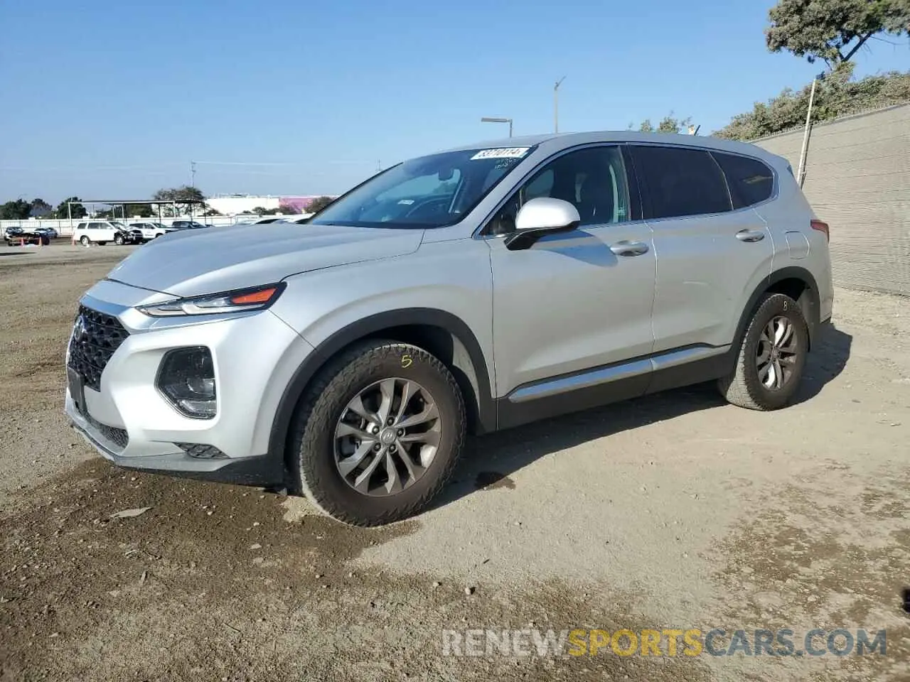 1 Photograph of a damaged car 5NMS23AD8KH016066 HYUNDAI SANTA FE 2019