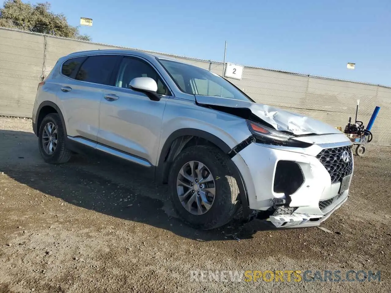 4 Photograph of a damaged car 5NMS23AD8KH016066 HYUNDAI SANTA FE 2019