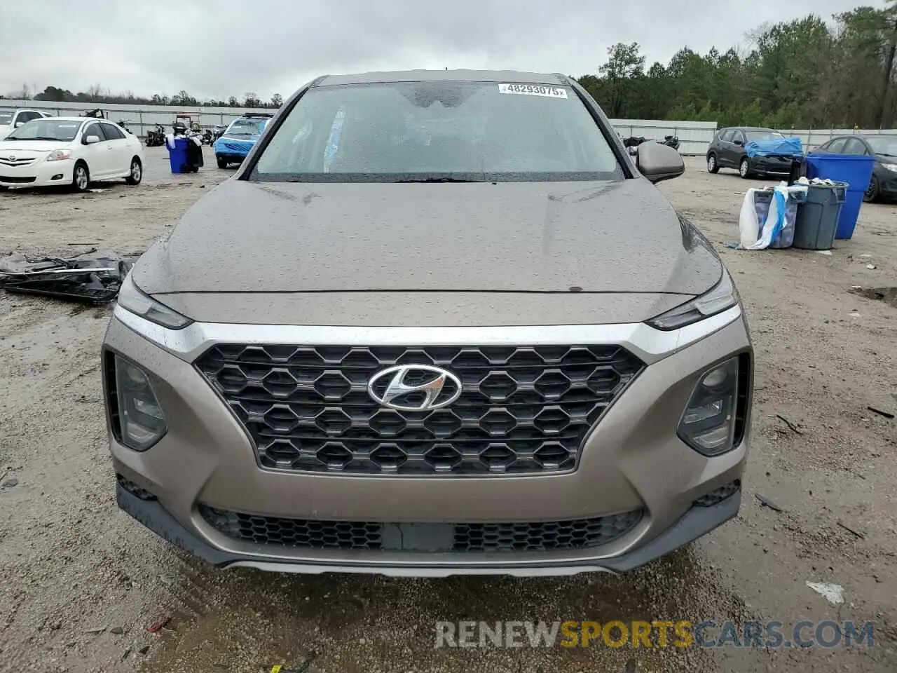 5 Photograph of a damaged car 5NMS23AD8KH035586 HYUNDAI SANTA FE 2019