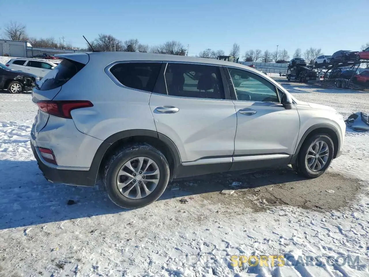 3 Photograph of a damaged car 5NMS23AD8KH117866 HYUNDAI SANTA FE 2019