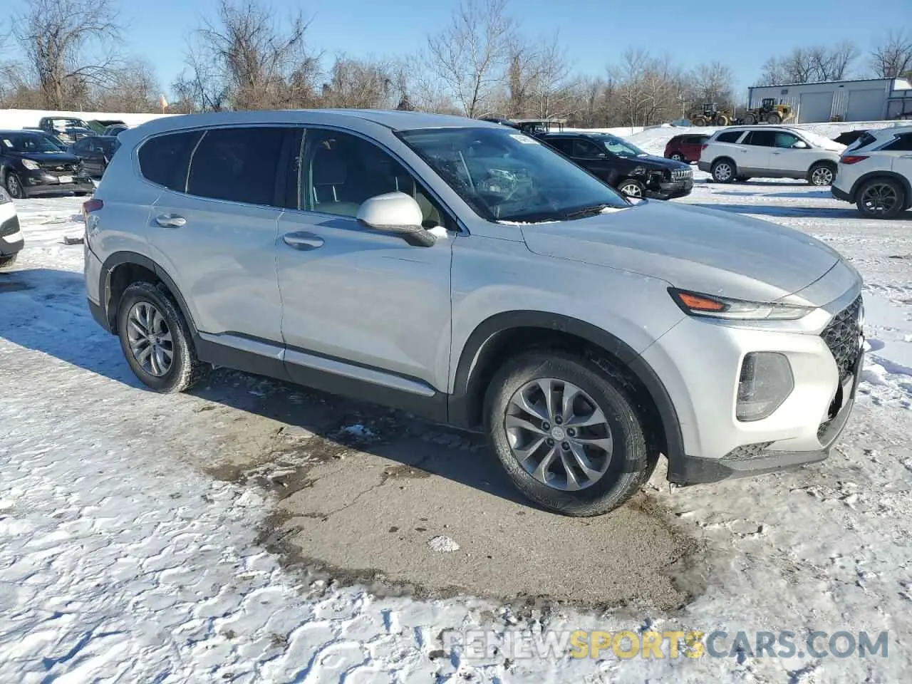 4 Photograph of a damaged car 5NMS23AD8KH117866 HYUNDAI SANTA FE 2019