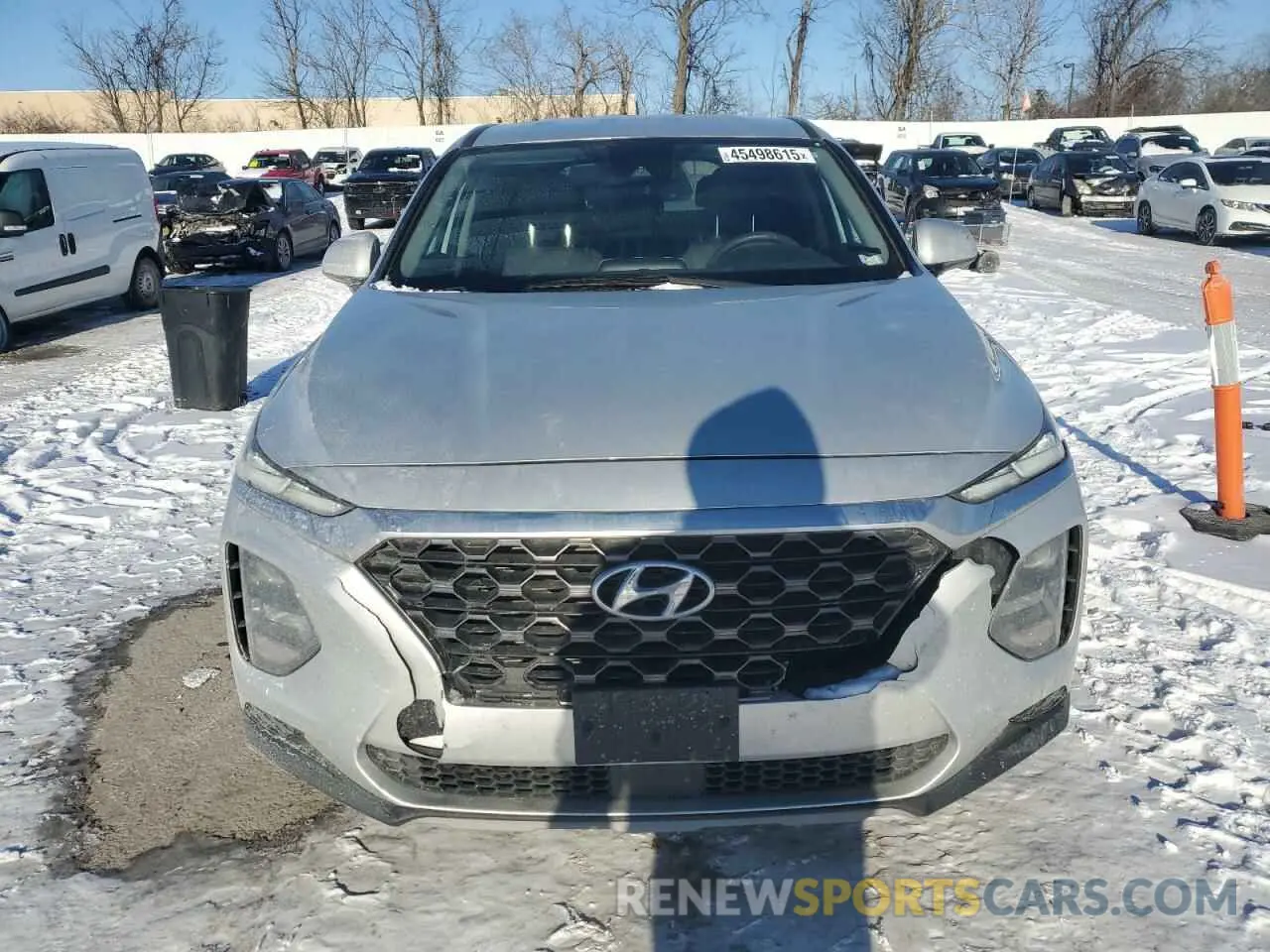 5 Photograph of a damaged car 5NMS23AD8KH117866 HYUNDAI SANTA FE 2019