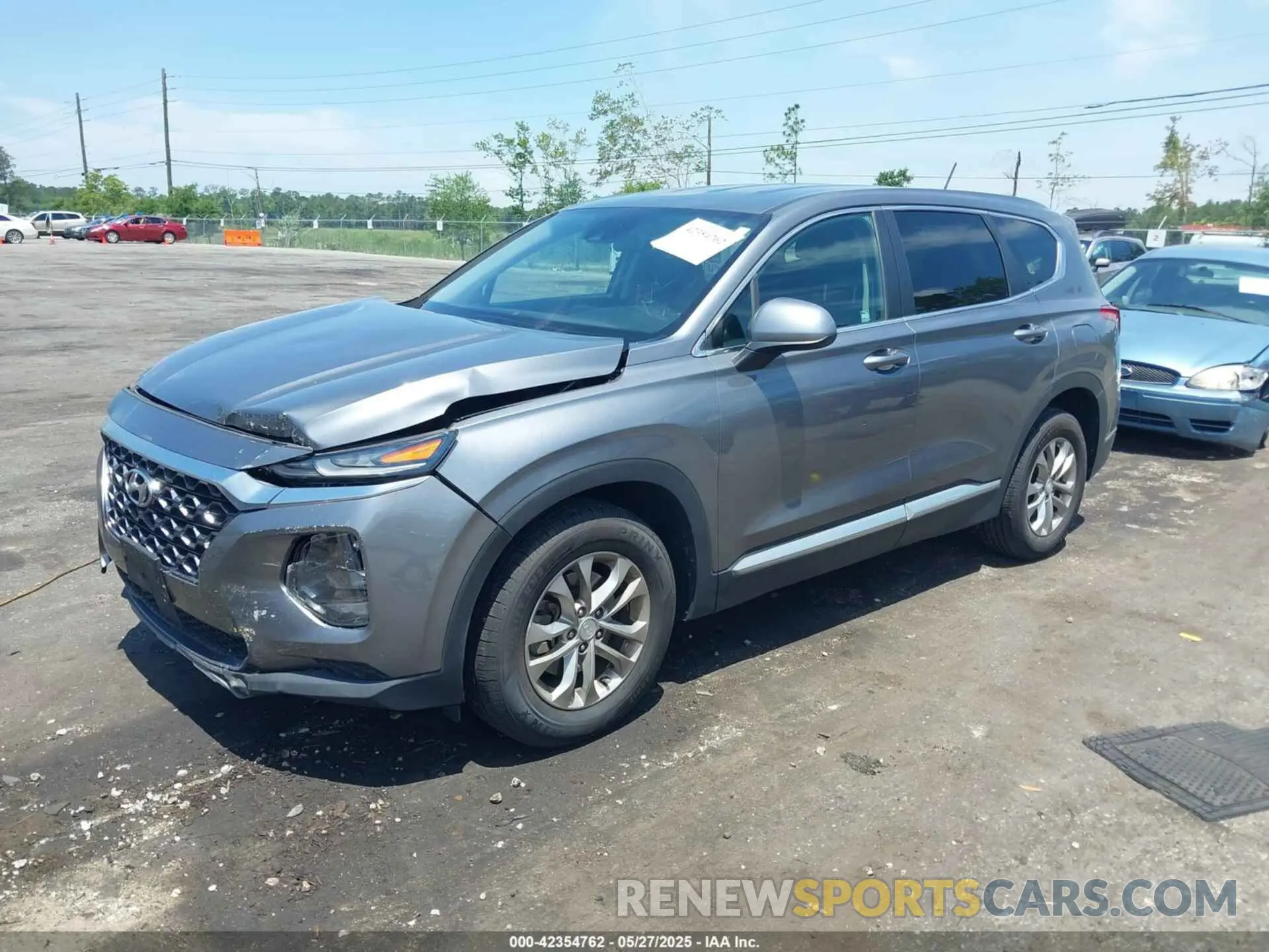 2 Photograph of a damaged car 5NMS23AD9KH085266 HYUNDAI SANTA FE 2019