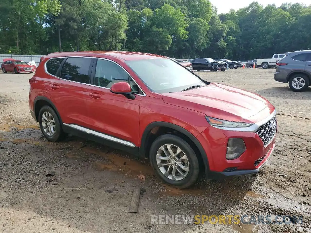 4 Photograph of a damaged car 5NMS23ADXKH009409 HYUNDAI SANTA FE 2019