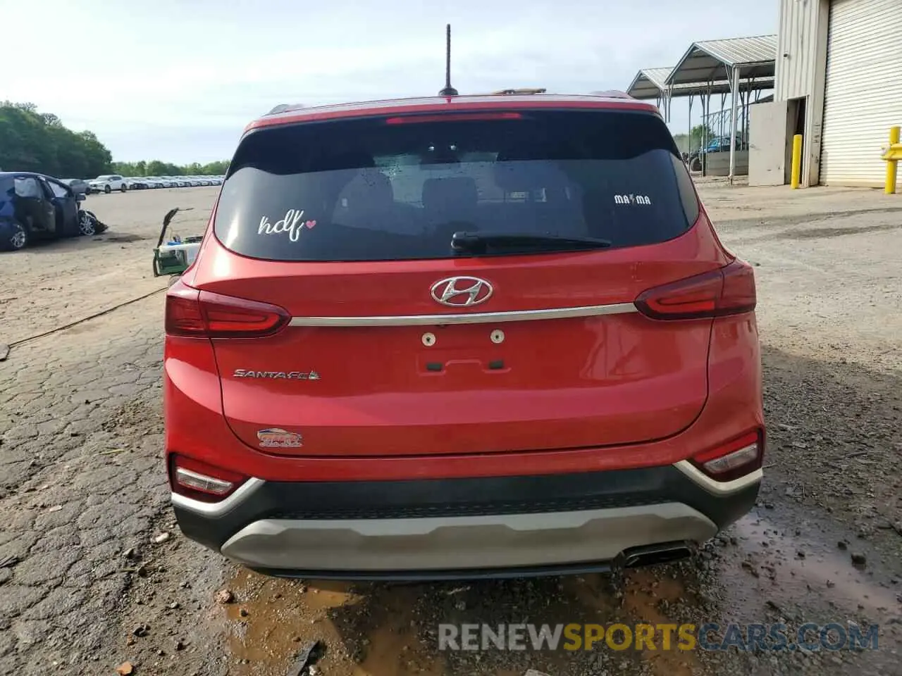 6 Photograph of a damaged car 5NMS23ADXKH009409 HYUNDAI SANTA FE 2019