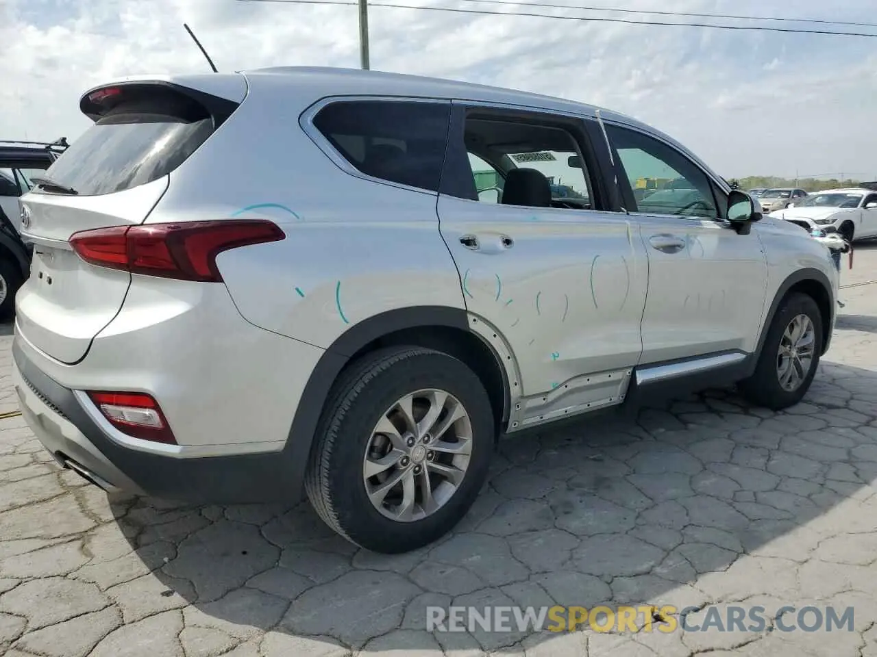 3 Photograph of a damaged car 5NMS23ADXKH016781 HYUNDAI SANTA FE 2019