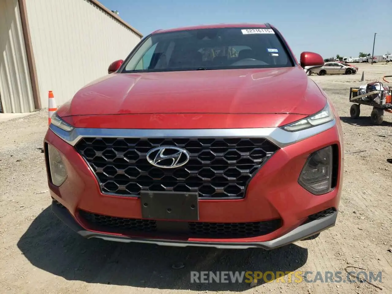 5 Photograph of a damaged car 5NMS23ADXKH077886 HYUNDAI SANTA FE 2019