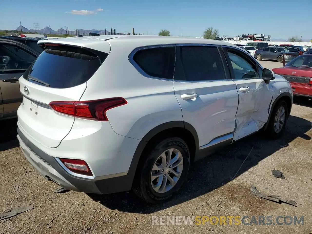 3 Photograph of a damaged car 5NMS23ADXKH100325 HYUNDAI SANTA FE 2019
