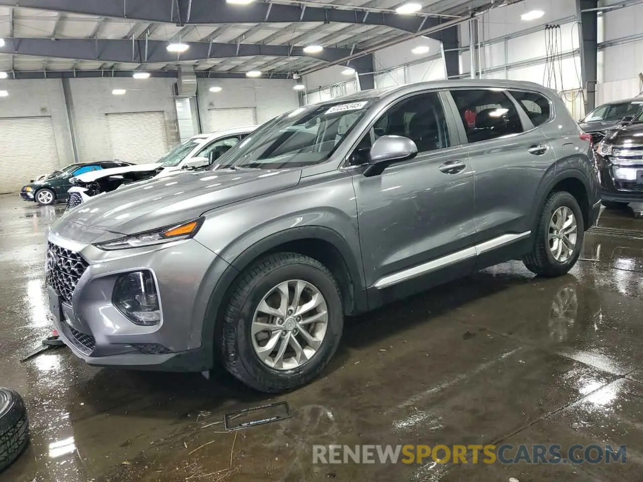 1 Photograph of a damaged car 5NMS2CAD0KH072115 HYUNDAI SANTA FE 2019