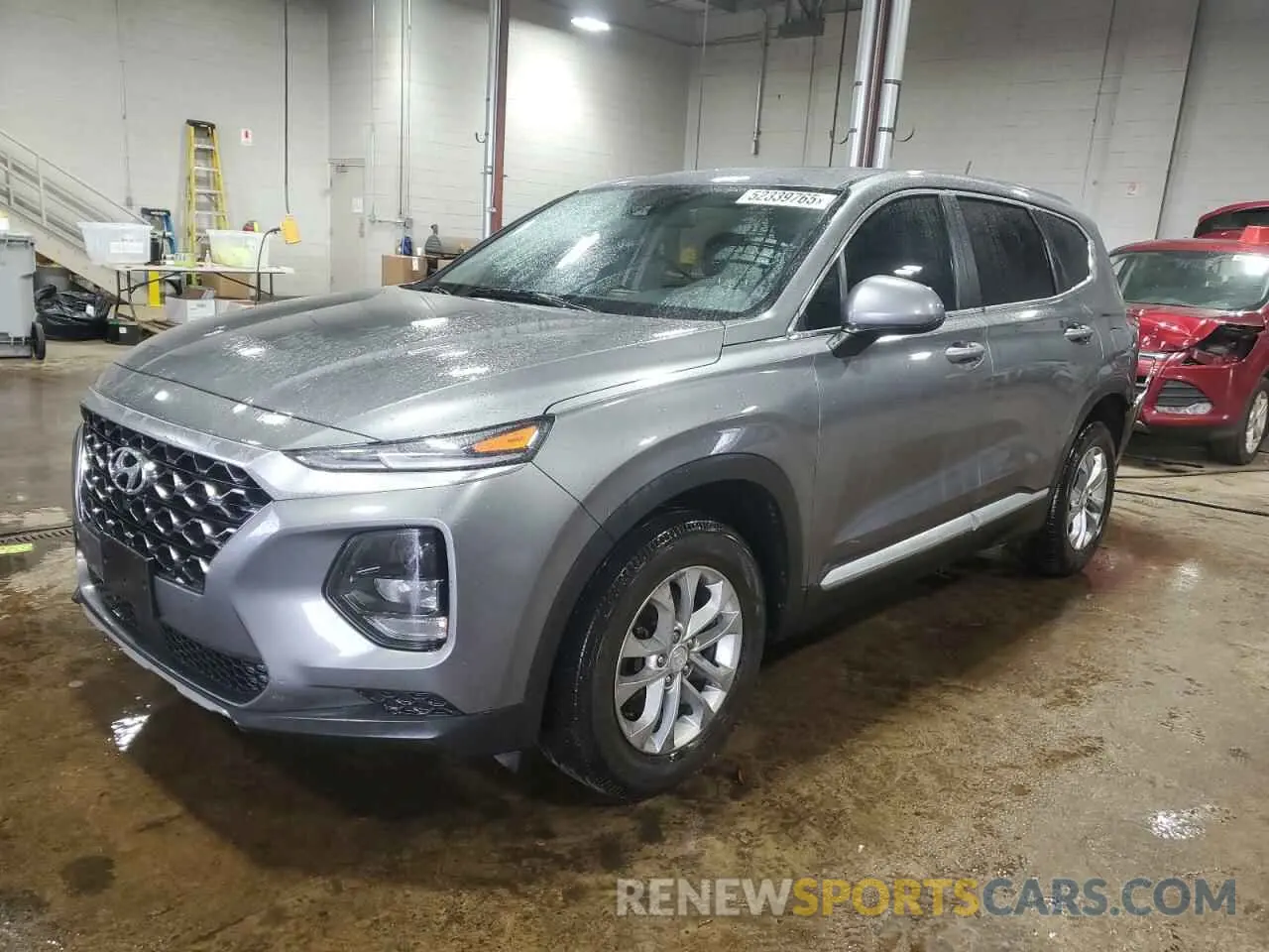 1 Photograph of a damaged car 5NMS2CAD0KH095412 HYUNDAI SANTA FE 2019