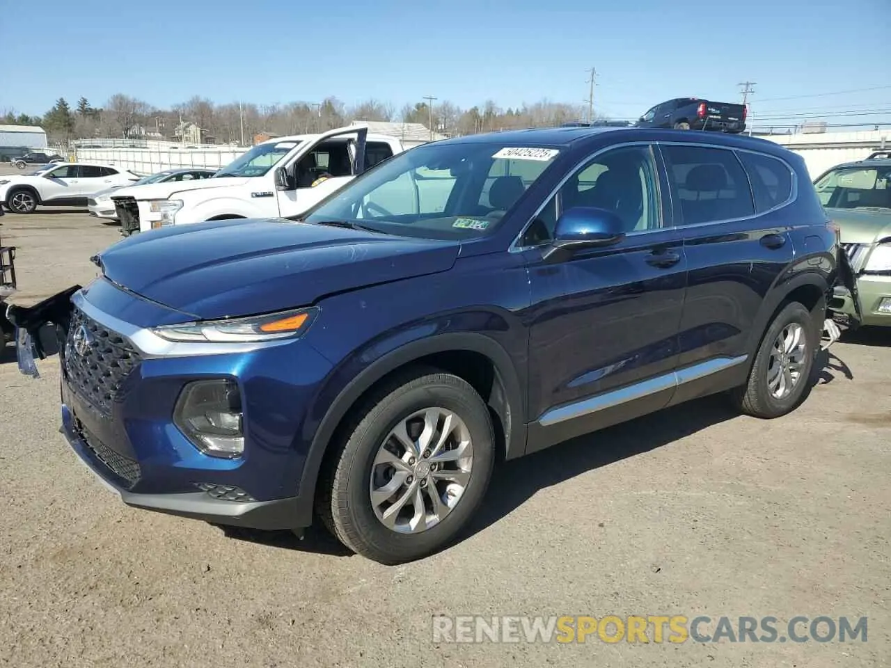 1 Photograph of a damaged car 5NMS2CAD1KH034361 HYUNDAI SANTA FE 2019