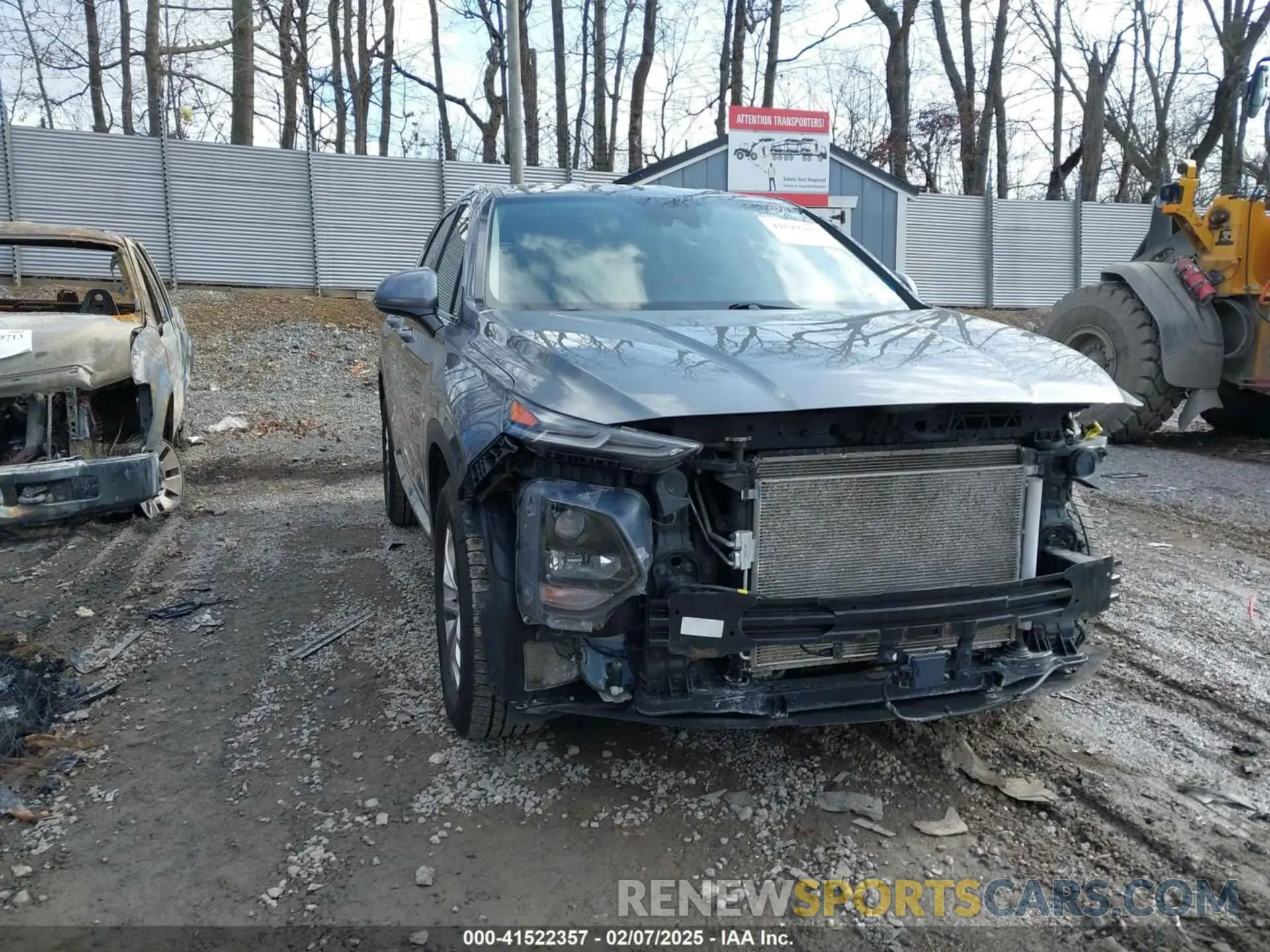 22 Photograph of a damaged car 5NMS2CAD2KH084511 HYUNDAI SANTA FE 2019