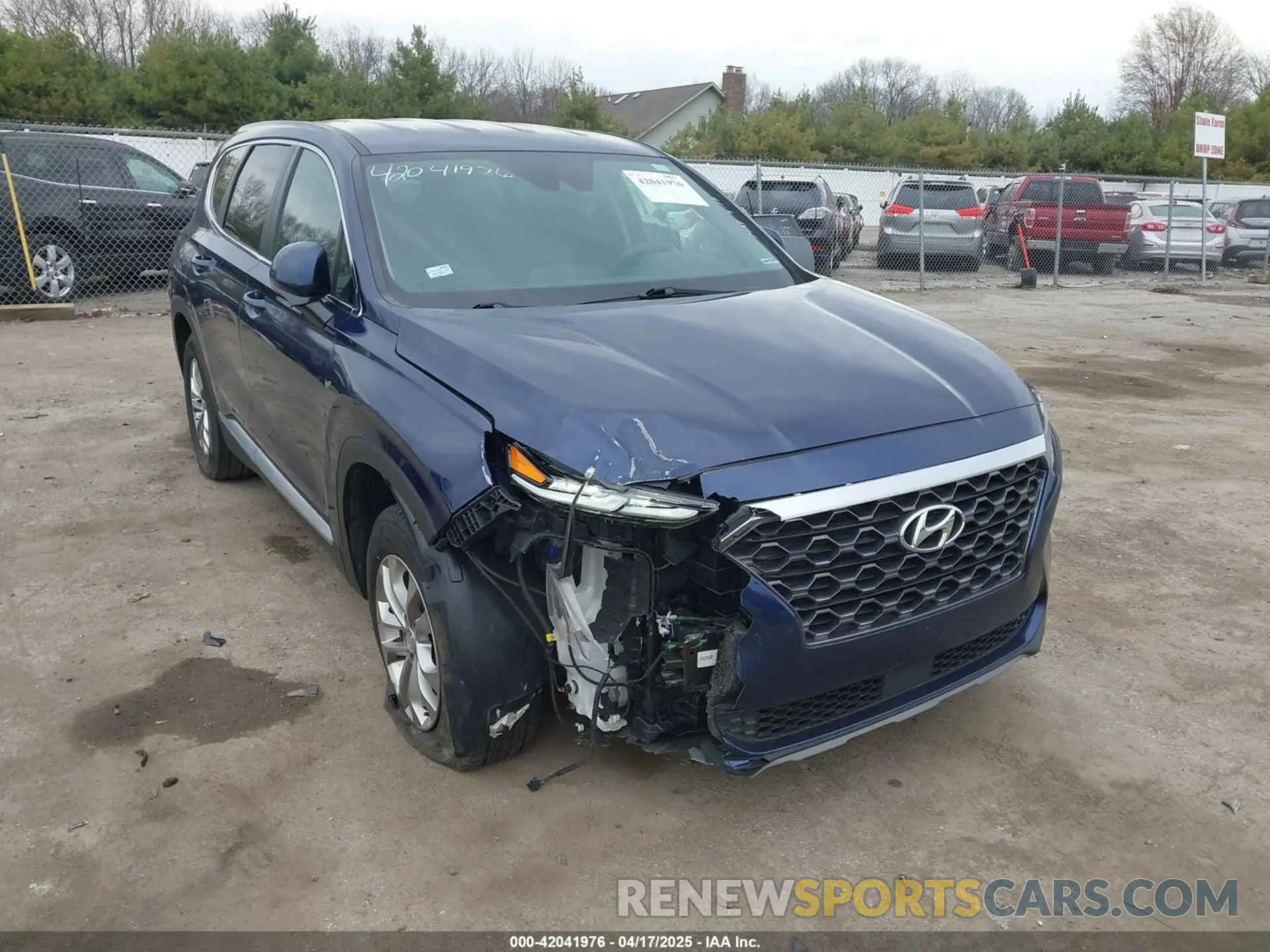 1 Photograph of a damaged car 5NMS2CAD2KH094603 HYUNDAI SANTA FE 2019