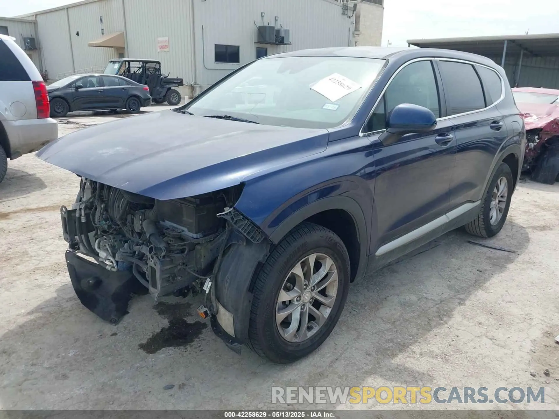 2 Photograph of a damaged car 5NMS2CAD3KH029811 HYUNDAI SANTA FE 2019