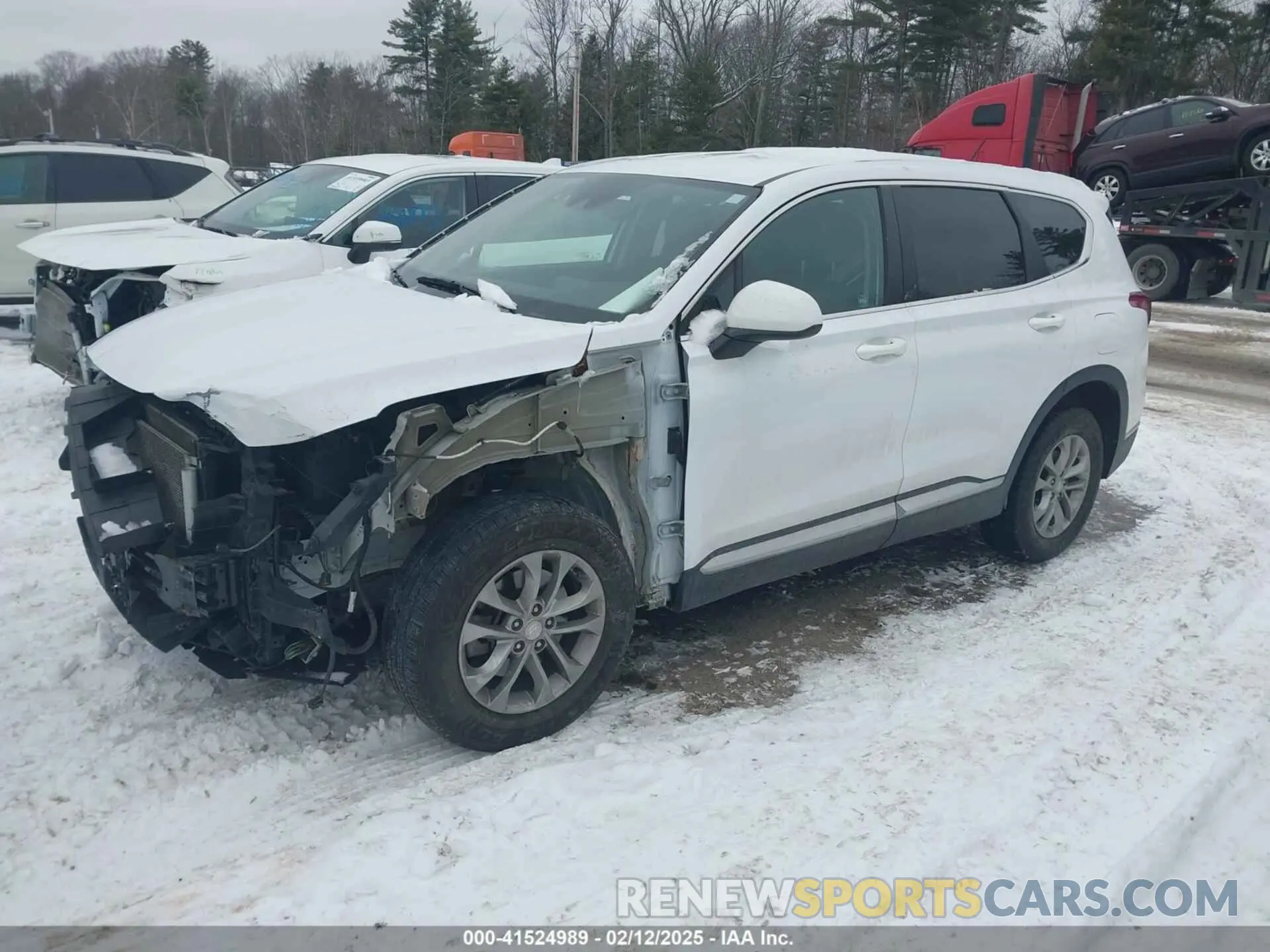 2 Photograph of a damaged car 5NMS2CAD4KH009602 HYUNDAI SANTA FE 2019