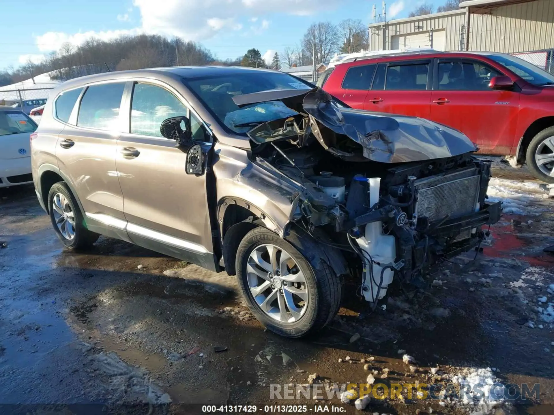 1 Photograph of a damaged car 5NMS2CAD4KH089712 HYUNDAI SANTA FE 2019