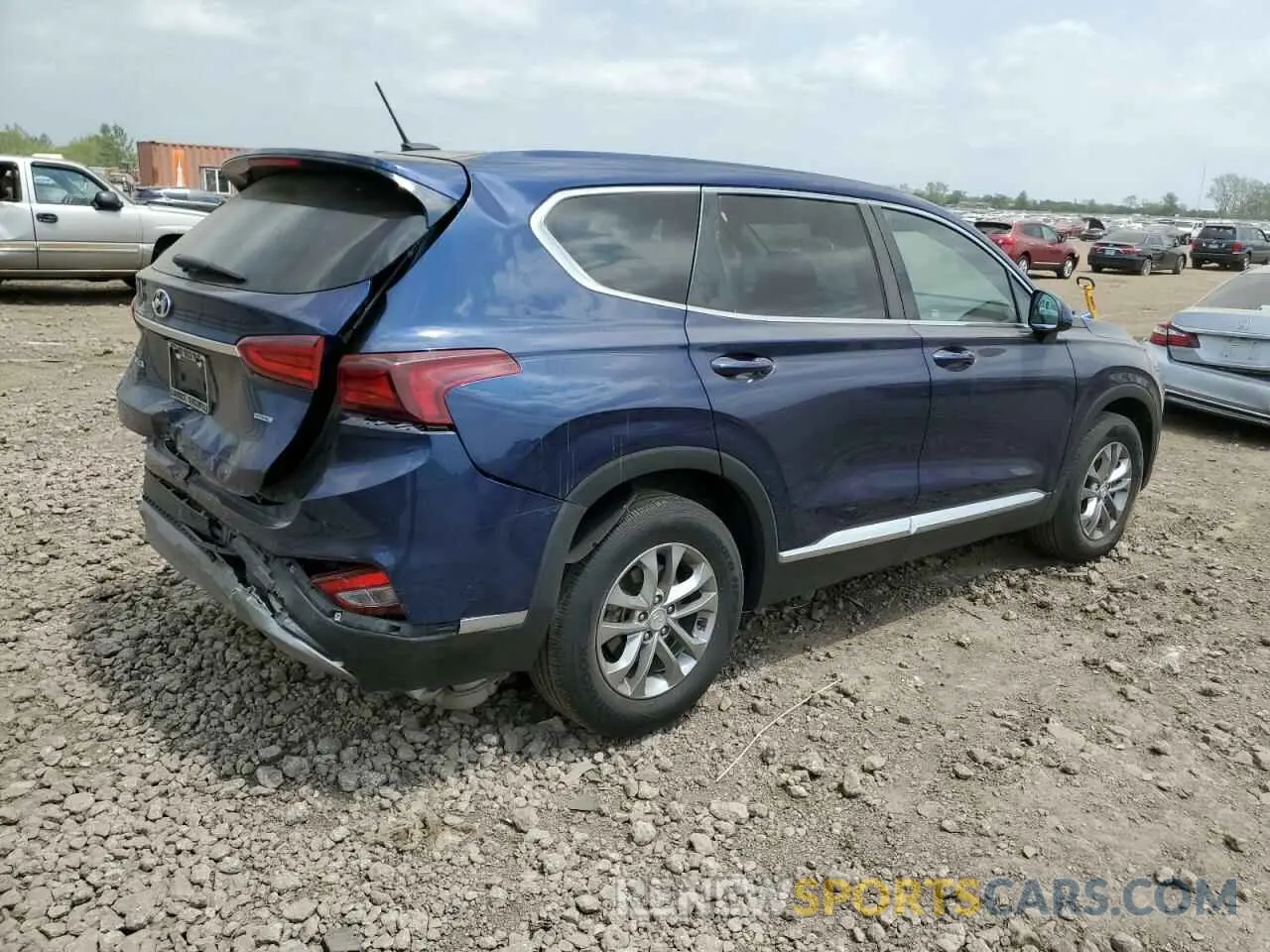 3 Photograph of a damaged car 5NMS2CAD4KH125270 HYUNDAI SANTA FE 2019