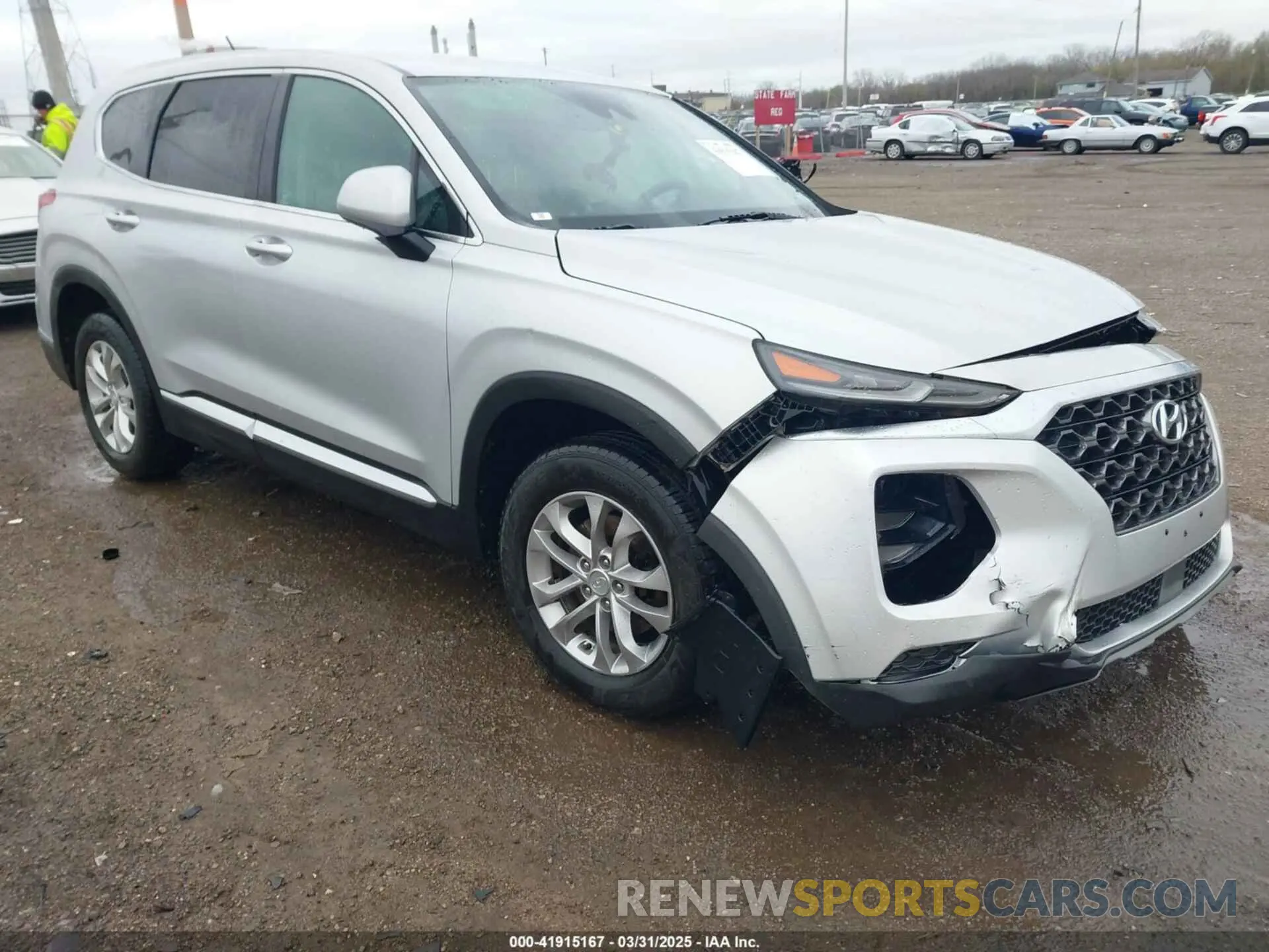 1 Photograph of a damaged car 5NMS2CAD5KH089864 HYUNDAI SANTA FE 2019