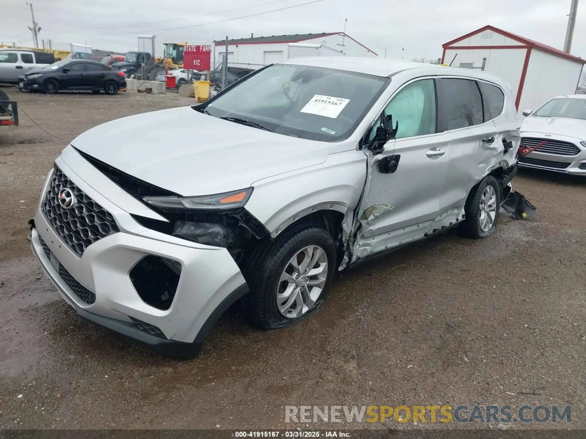2 Photograph of a damaged car 5NMS2CAD5KH089864 HYUNDAI SANTA FE 2019