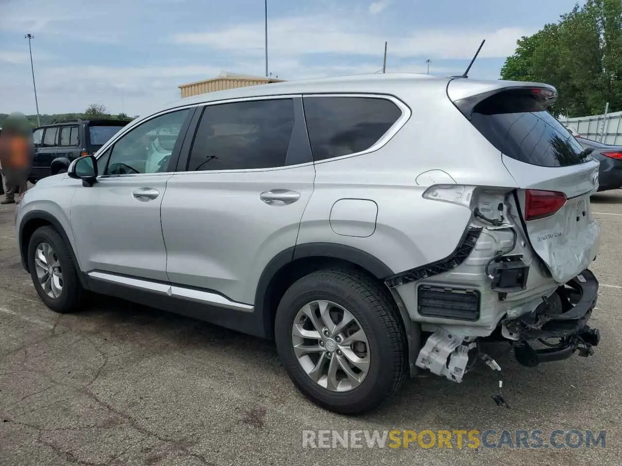 2 Photograph of a damaged car 5NMS2CAD5KH125357 HYUNDAI SANTA FE 2019