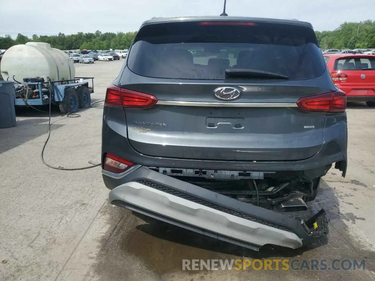 6 Photograph of a damaged car 5NMS2CAD6KH095088 HYUNDAI SANTA FE 2019