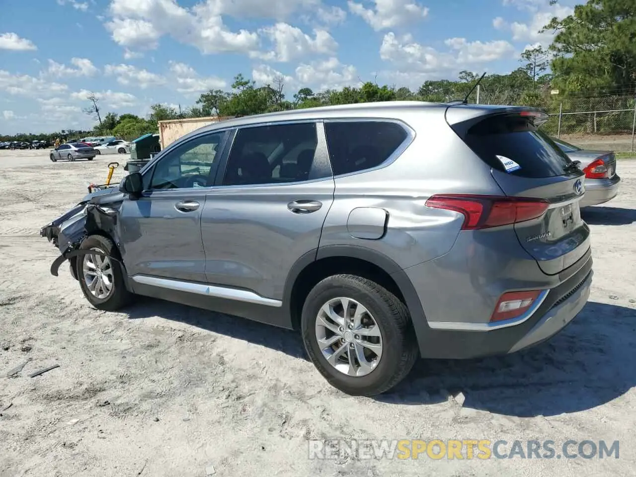 2 Photograph of a damaged car 5NMS2CAD7KH098372 HYUNDAI SANTA FE 2019