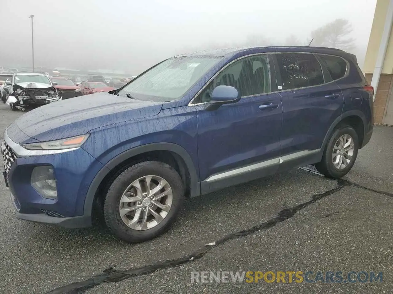 1 Photograph of a damaged car 5NMS2CAD7KH117079 HYUNDAI SANTA FE 2019