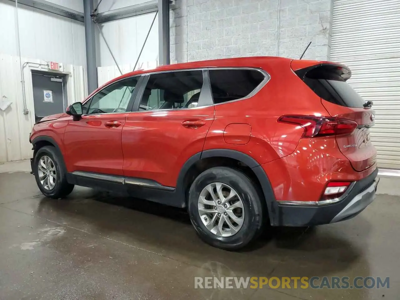 2 Photograph of a damaged car 5NMS2CAD8KH055076 HYUNDAI SANTA FE 2019