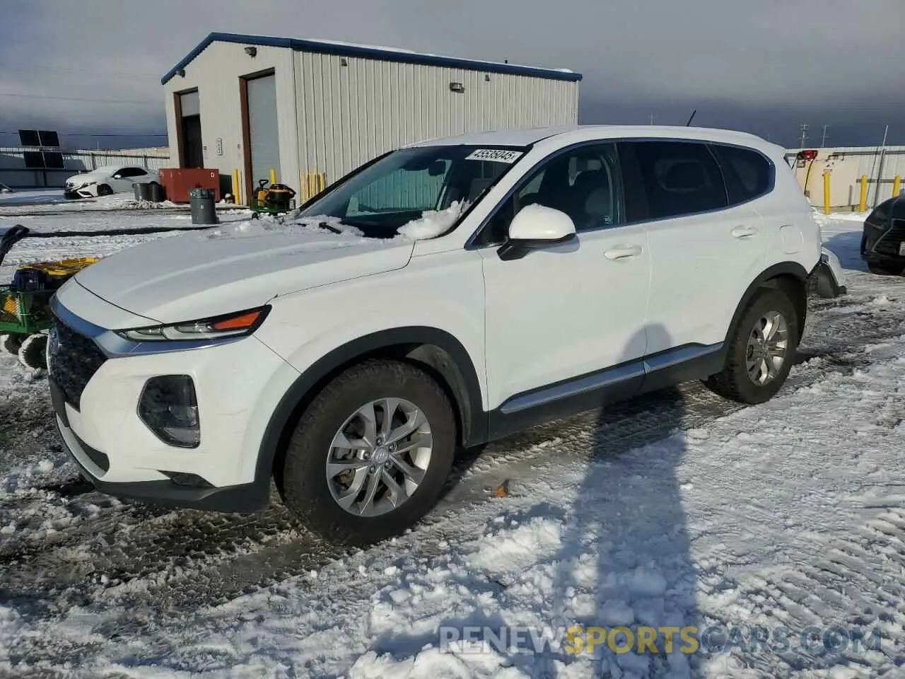 1 Photograph of a damaged car 5NMS2CAD8KH083878 HYUNDAI SANTA FE 2019