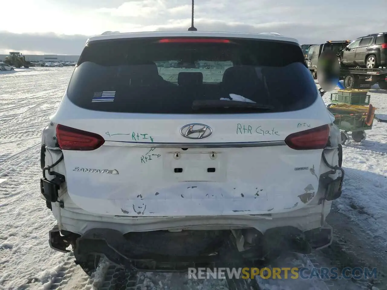 6 Photograph of a damaged car 5NMS2CAD8KH083878 HYUNDAI SANTA FE 2019