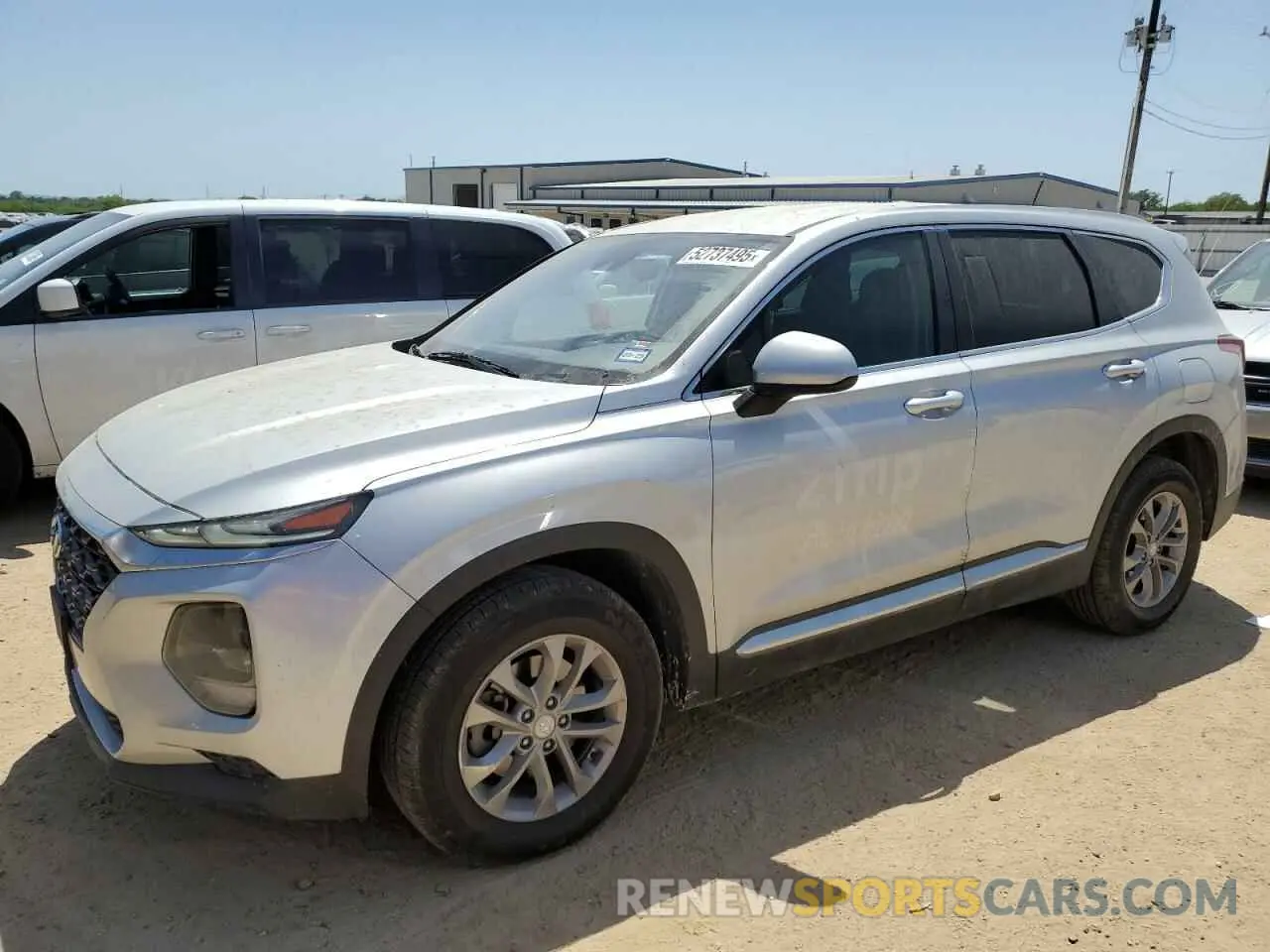 1 Photograph of a damaged car 5NMS2CAD8KH102705 HYUNDAI SANTA FE 2019