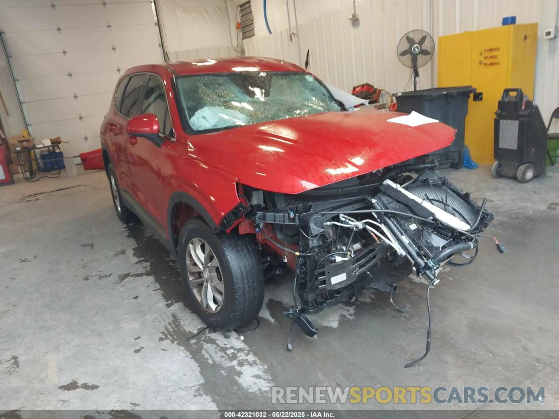 1 Photograph of a damaged car 5NMS2CAD9KH032647 HYUNDAI SANTA FE 2019