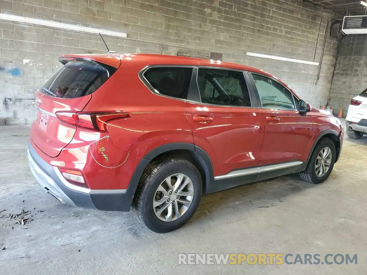 3 Photograph of a damaged car 5NMS2CAD9KH039548 HYUNDAI SANTA FE 2019