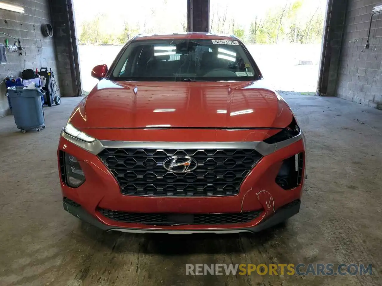 5 Photograph of a damaged car 5NMS2CAD9KH039548 HYUNDAI SANTA FE 2019