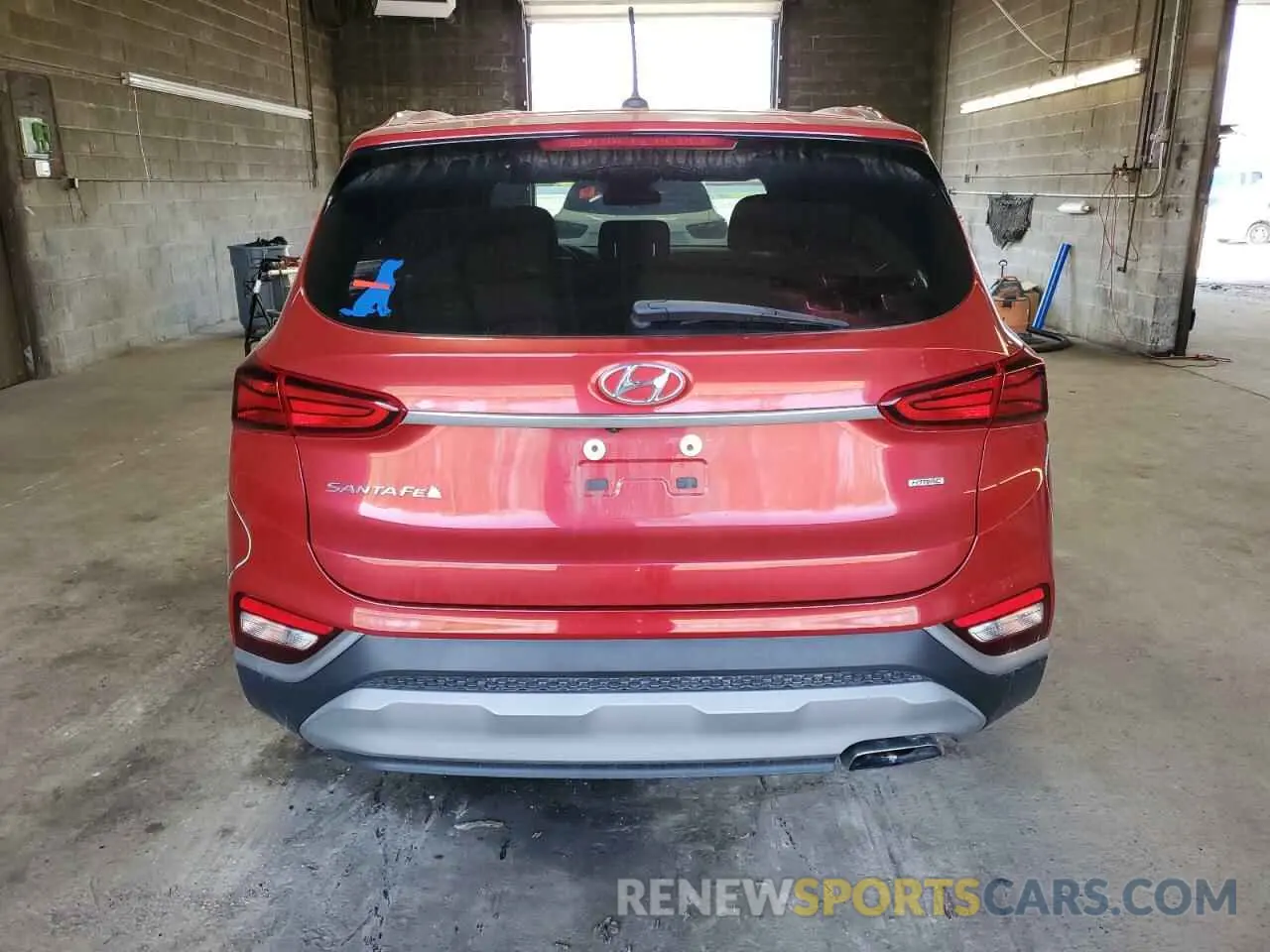 6 Photograph of a damaged car 5NMS2CAD9KH039548 HYUNDAI SANTA FE 2019