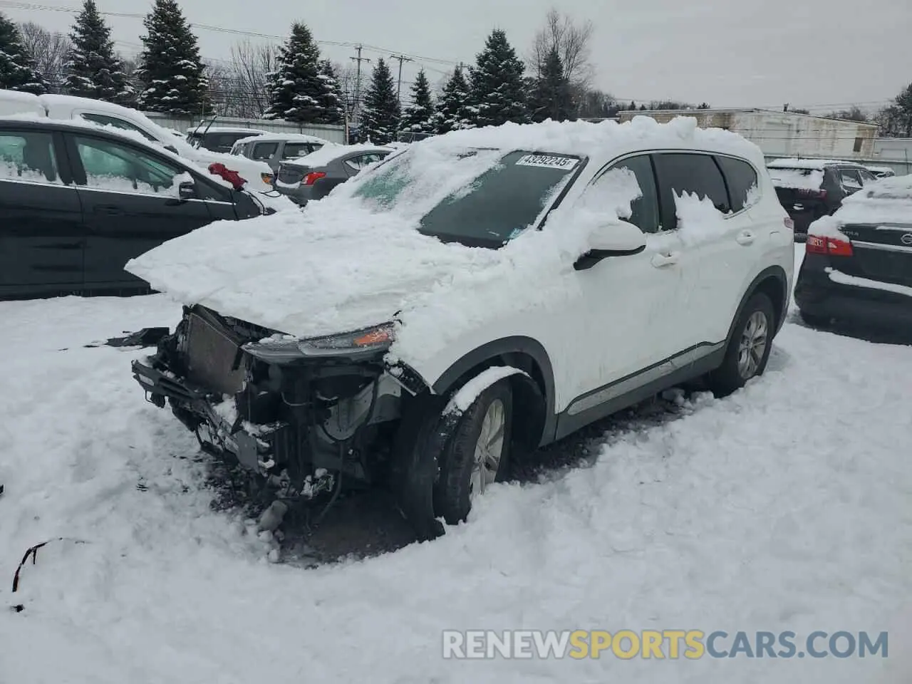 1 Photograph of a damaged car 5NMS2CAD9KH102793 HYUNDAI SANTA FE 2019
