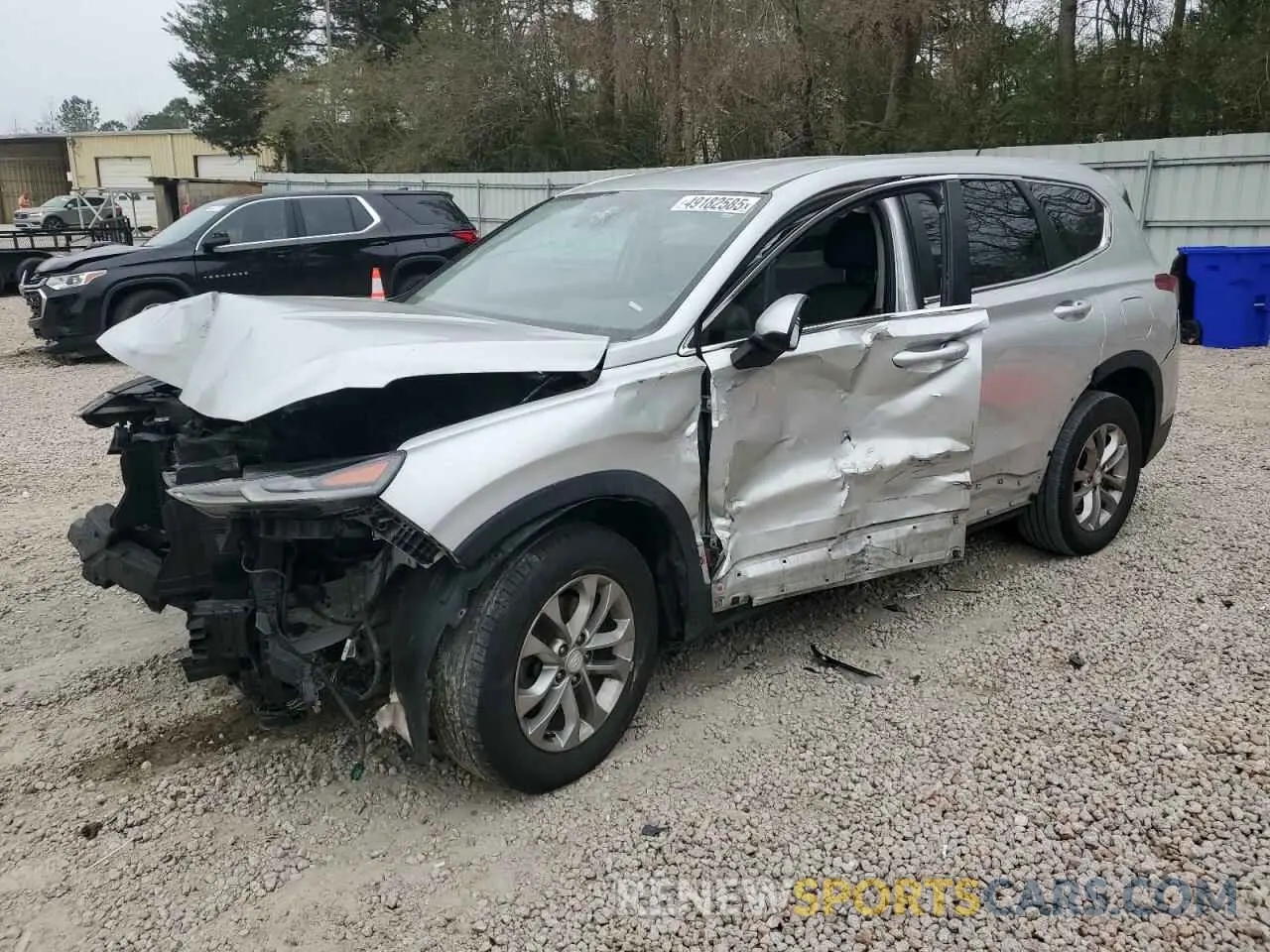 1 Photograph of a damaged car 5NMS2CAD9KH112871 HYUNDAI SANTA FE 2019