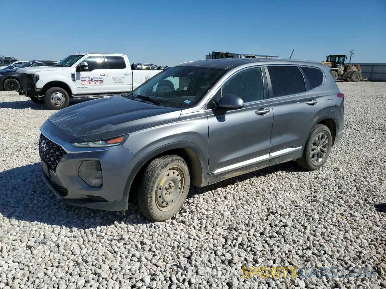 1 Photograph of a damaged car 5NMS2CAD9KH113454 HYUNDAI SANTA FE 2019