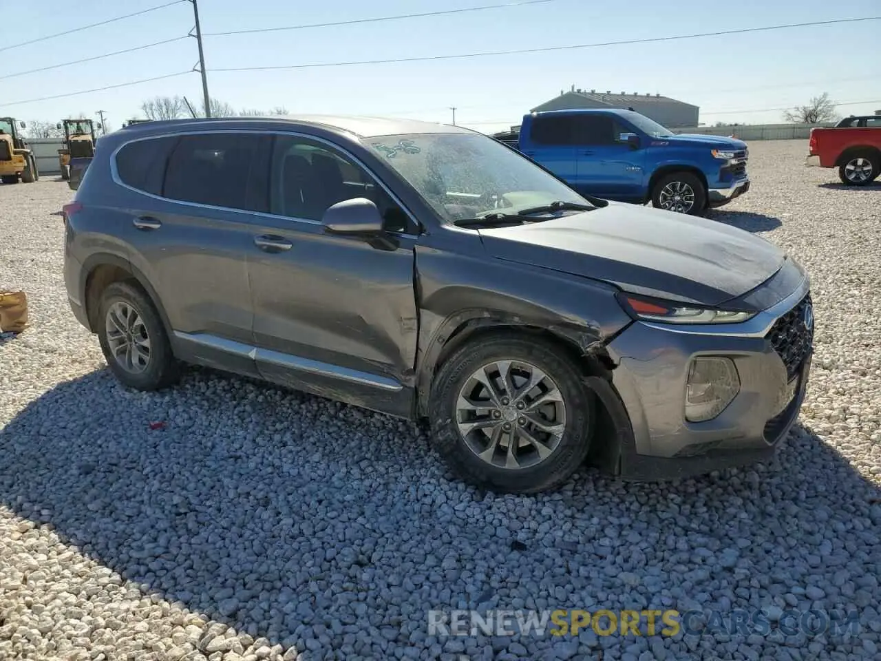 4 Photograph of a damaged car 5NMS2CAD9KH113454 HYUNDAI SANTA FE 2019