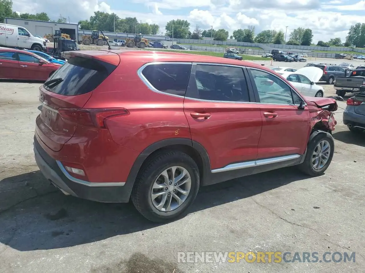 3 Photograph of a damaged car 5NMS2CAD9KH116905 HYUNDAI SANTA FE 2019
