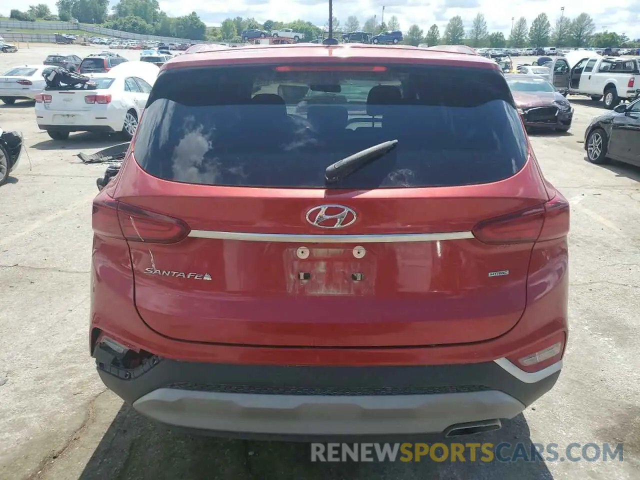 6 Photograph of a damaged car 5NMS2CAD9KH116905 HYUNDAI SANTA FE 2019