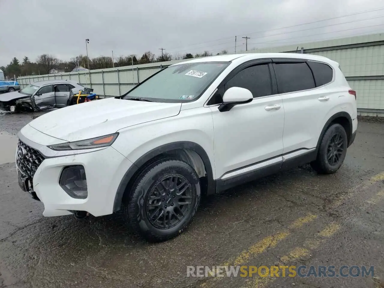 1 Photograph of a damaged car 5NMS2CADXKH003674 HYUNDAI SANTA FE 2019