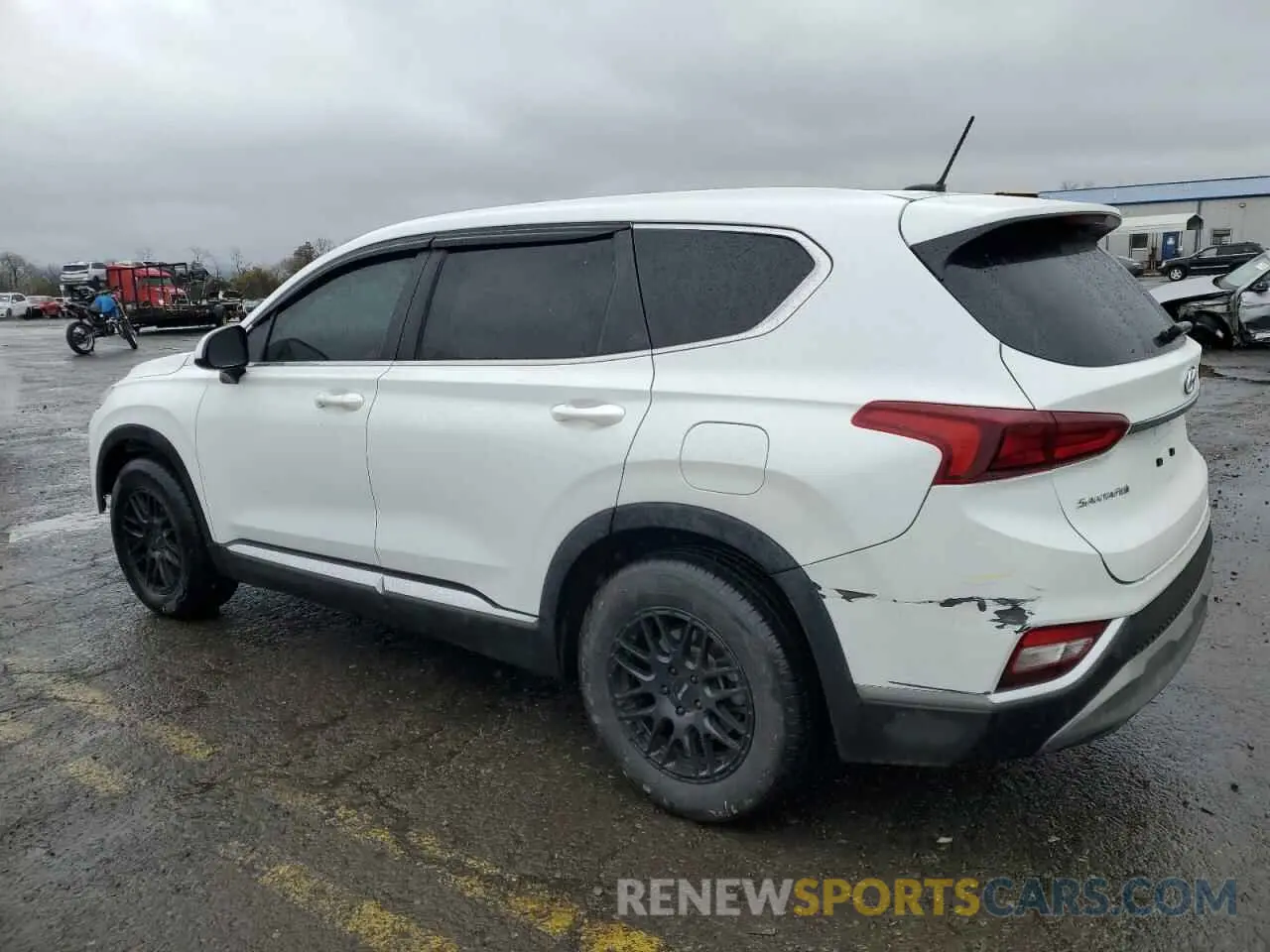2 Photograph of a damaged car 5NMS2CADXKH003674 HYUNDAI SANTA FE 2019