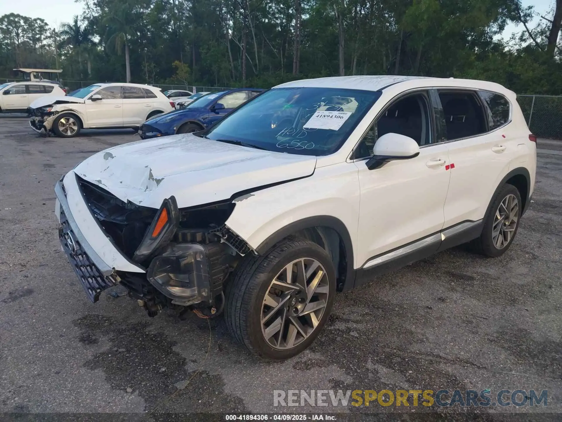 2 Photograph of a damaged car 5NMS33AD0KH006550 HYUNDAI SANTA FE 2019