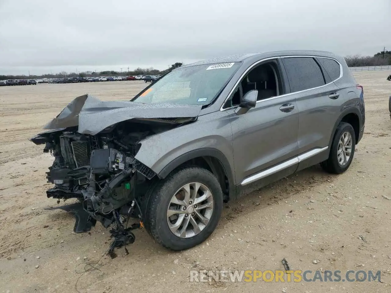 1 Photograph of a damaged car 5NMS33AD0KH055473 HYUNDAI SANTA FE 2019