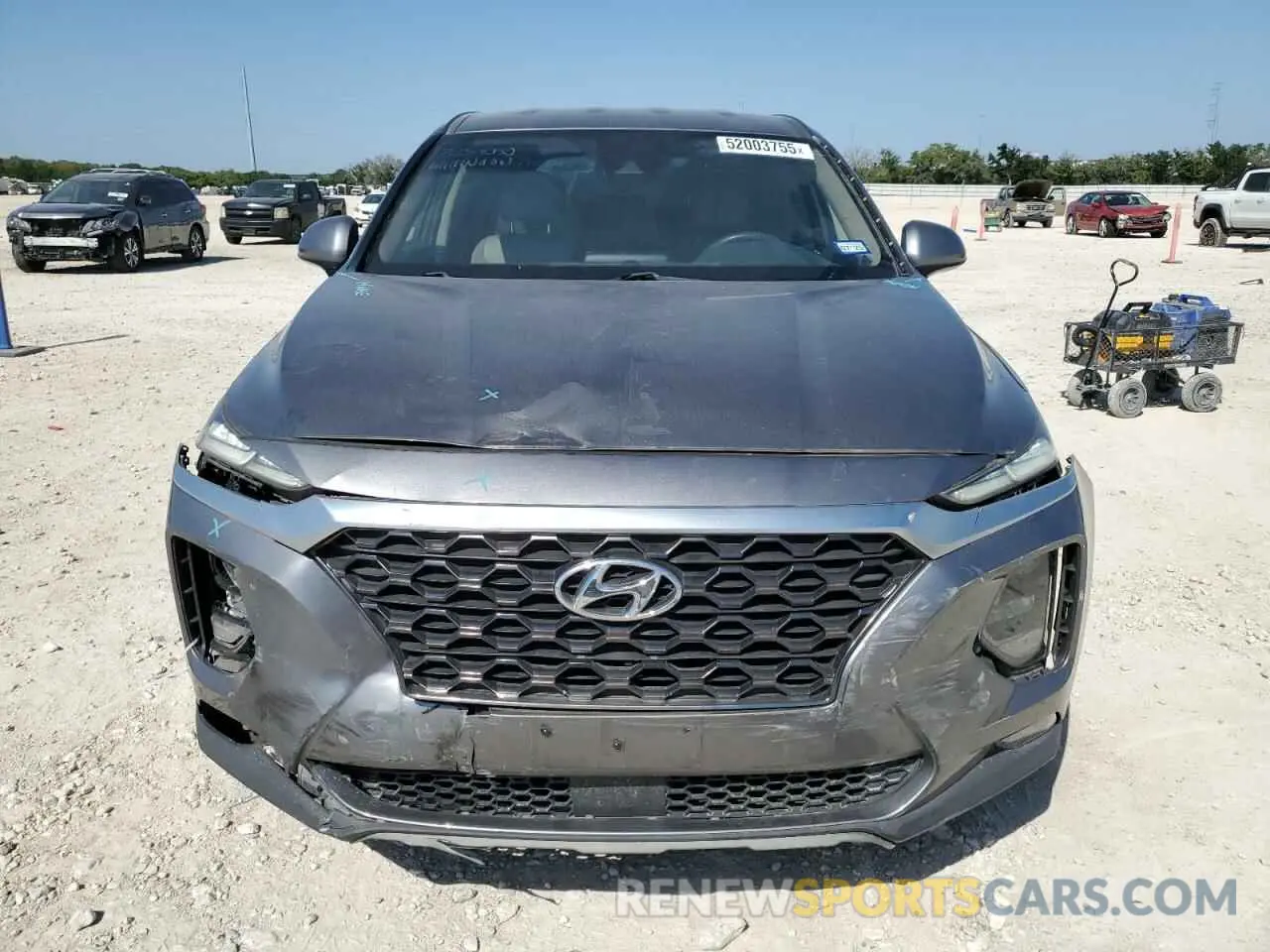5 Photograph of a damaged car 5NMS33AD0KH128048 HYUNDAI SANTA FE 2019