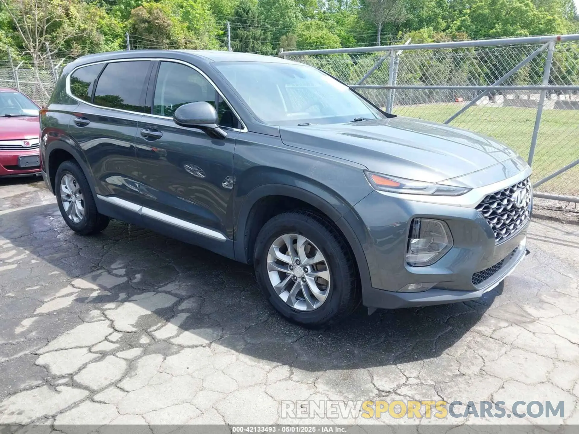 1 Photograph of a damaged car 5NMS33AD0KH134674 HYUNDAI SANTA FE 2019