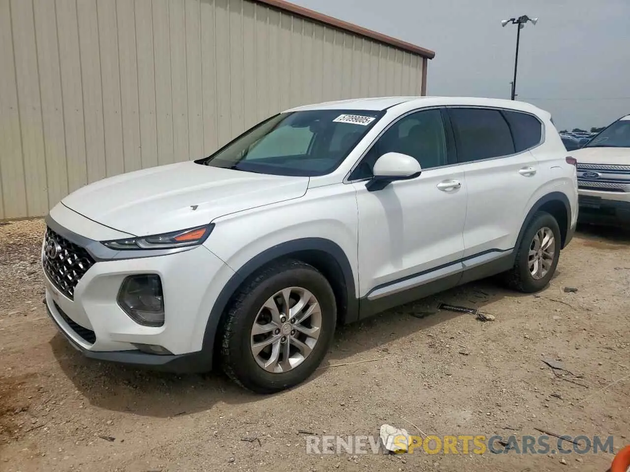 1 Photograph of a damaged car 5NMS33AD2KH096638 HYUNDAI SANTA FE 2019