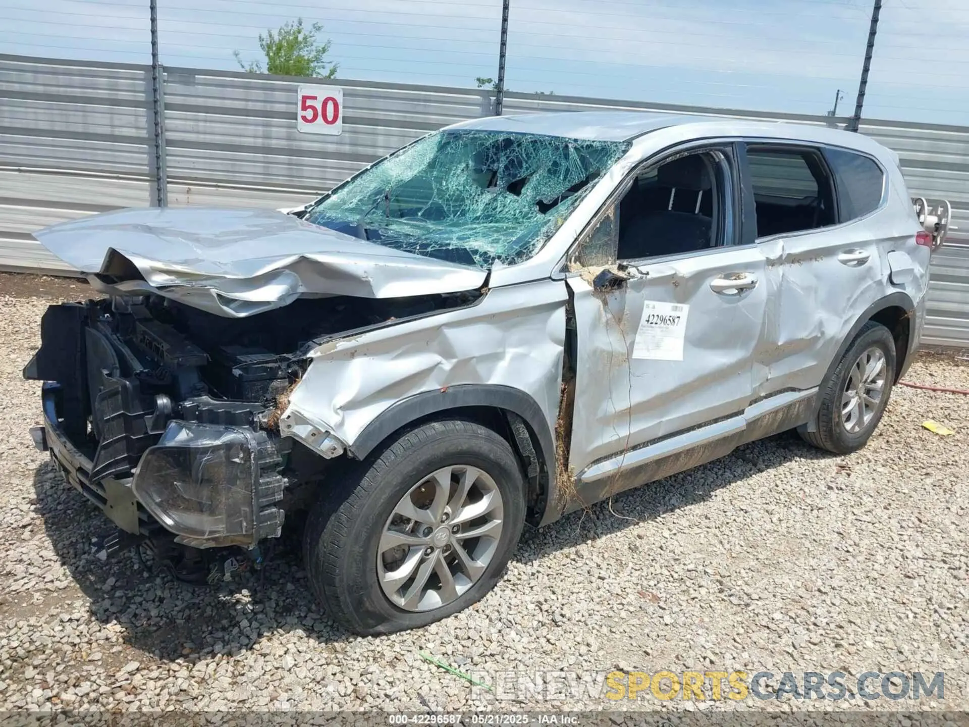 2 Photograph of a damaged car 5NMS33AD3KH009376 HYUNDAI SANTA FE 2019